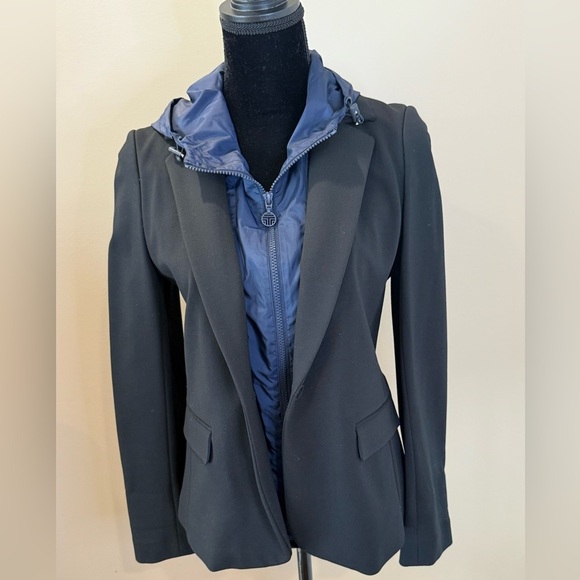 Women’s TORY SPORT Black blazer/navy windbreaker jacket. Size medium - Picture 2 of 10